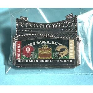 2019 Old Oaken Bucket Rivalry Indiana IU vs Purdue NCAA Lapel Pin- NOS